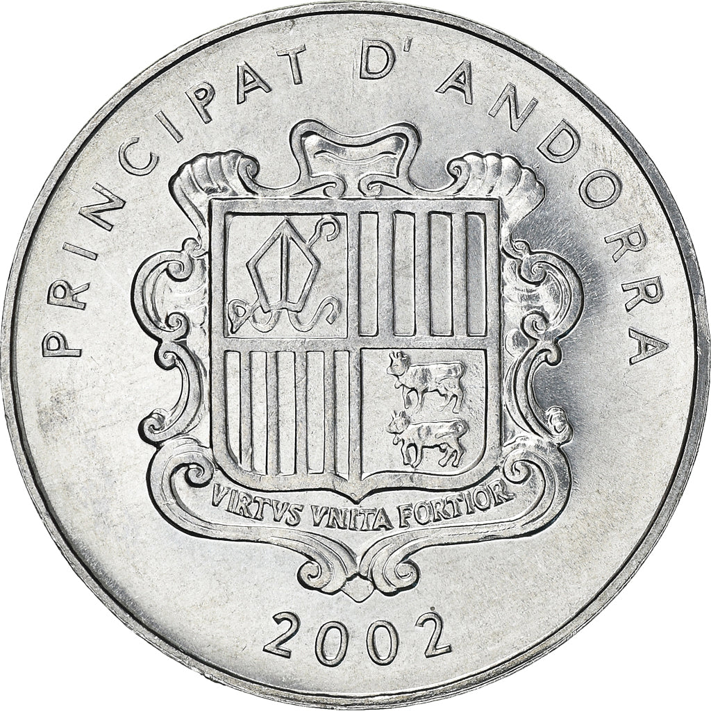 Monnaie, Andorra, Centim, 2002, Charlemagne, SPL, Aluminium, KM:176