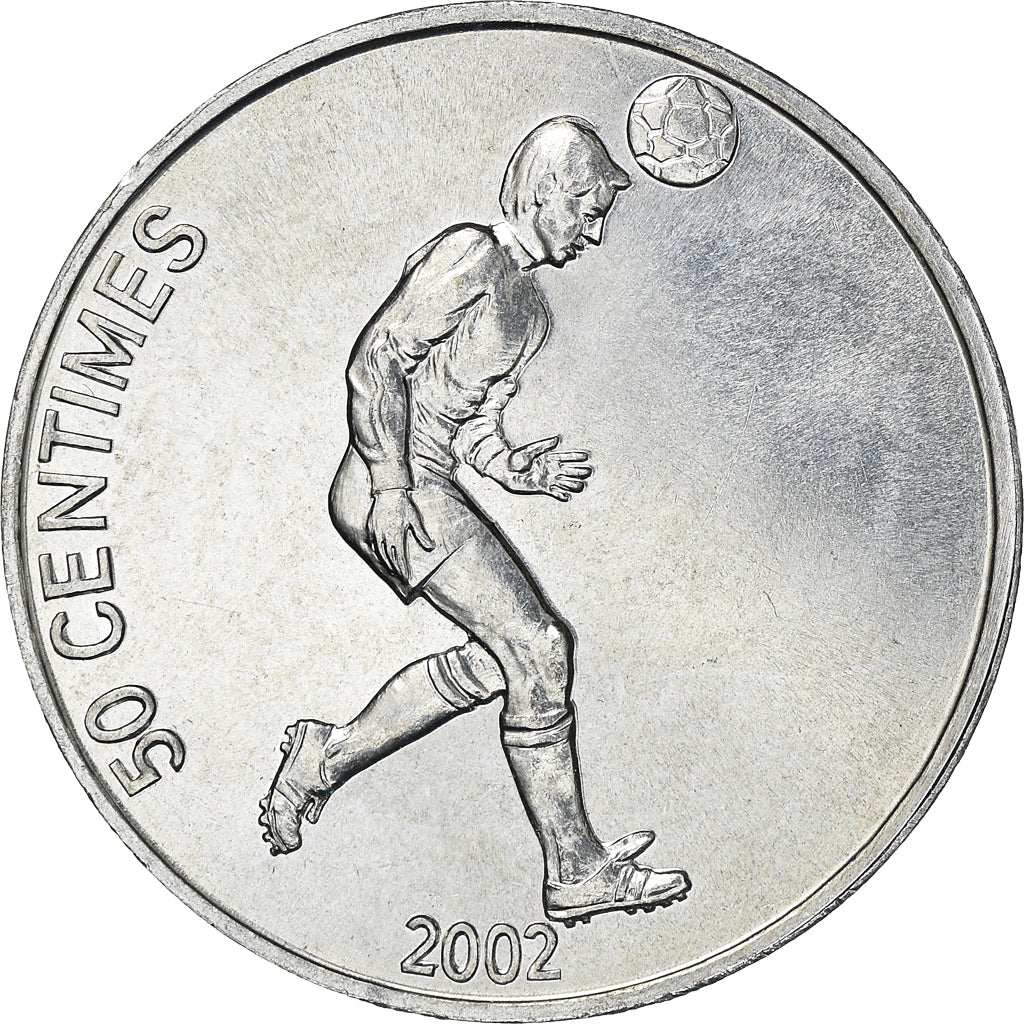 Monnaie, CONGO, DEMOCRATIC REPUBLIC, 50 Centimes, 2002, TTB+, Aluminium, KM:75