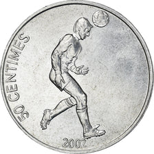 Coin, CONGO, DEMOCRATIC REPUBLIC, 50 Centimes, 2002, EF(40-45), Aluminum, KM:75