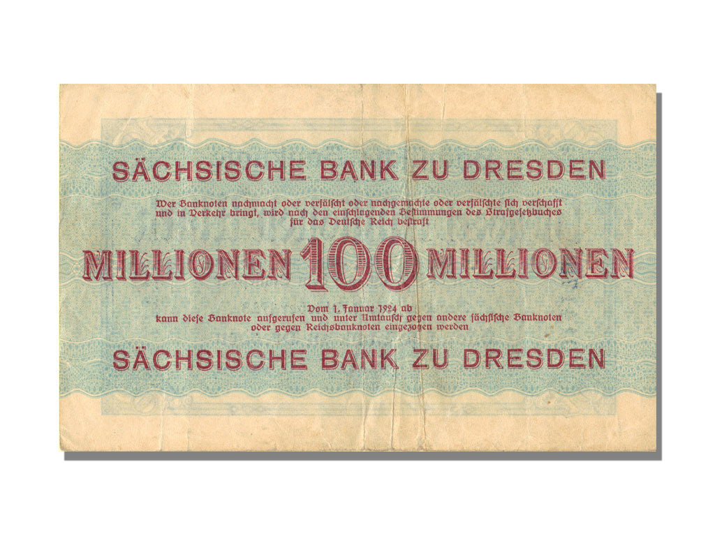 Banknote, German States, 100 Milliarden Mark, 1923, AU(55-58)