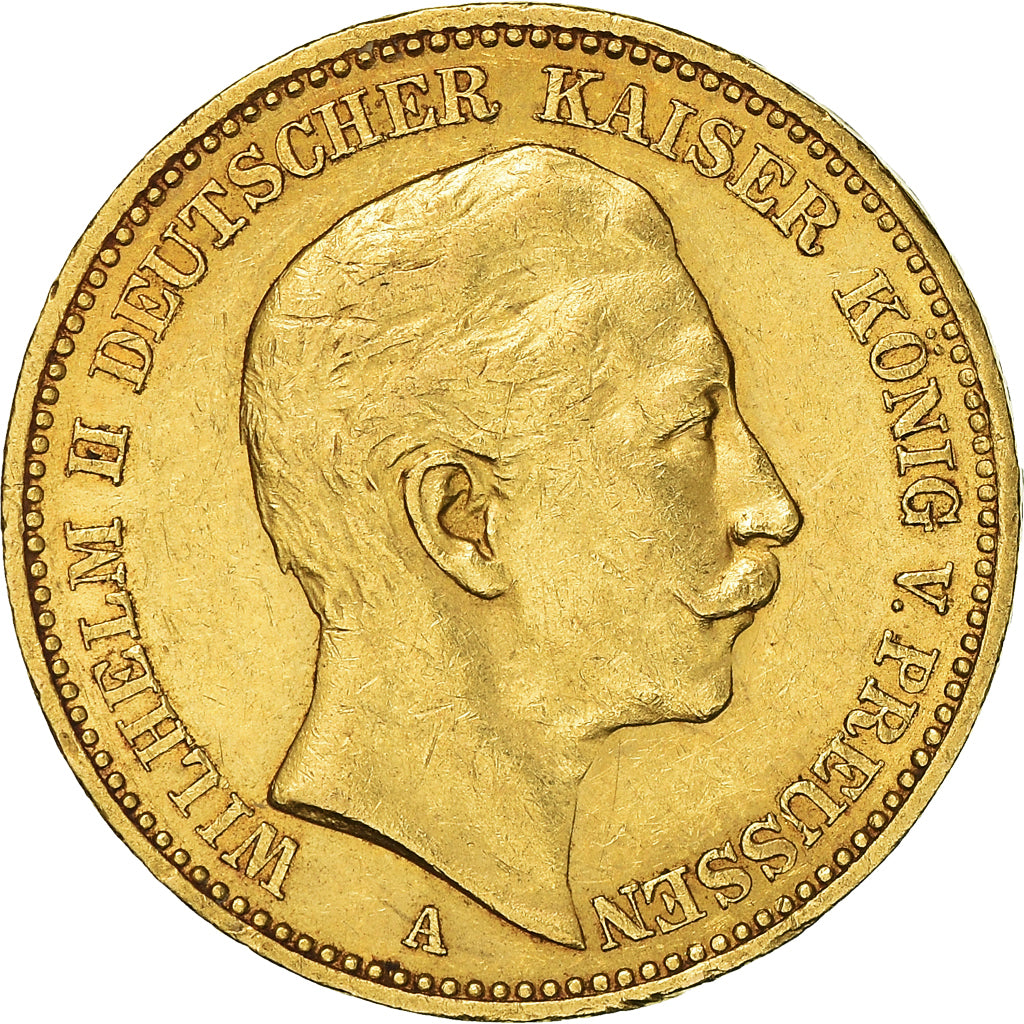 Münze, Deutsch Staaten, PRUSSIA, Wilhelm II, 20 Mark, 1898, Berlin, SS+, Gold