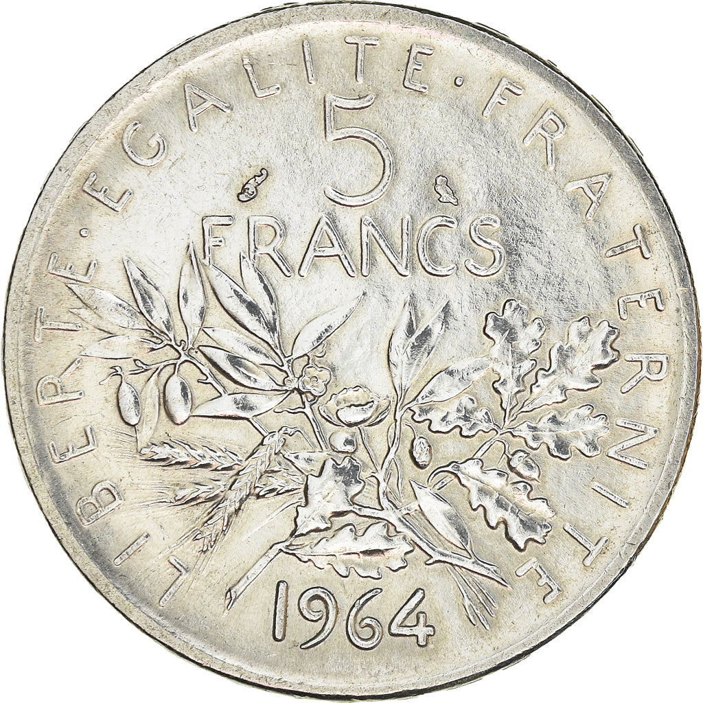 Coin, France, Semeuse, 5 Francs, 1964, Paris, MS(63), Silver, KM:926