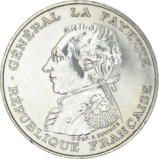 Coin, France, Lafayette, 100 Francs, 1987, MS(63), Silver, KM:962, Gadoury:902