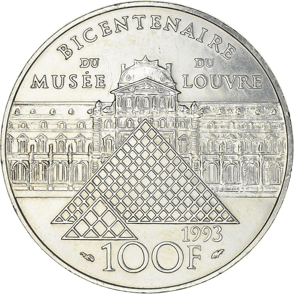 Coin, France, Liberté guidant le peuple, 100 Francs, 1993, Musée du Louvre