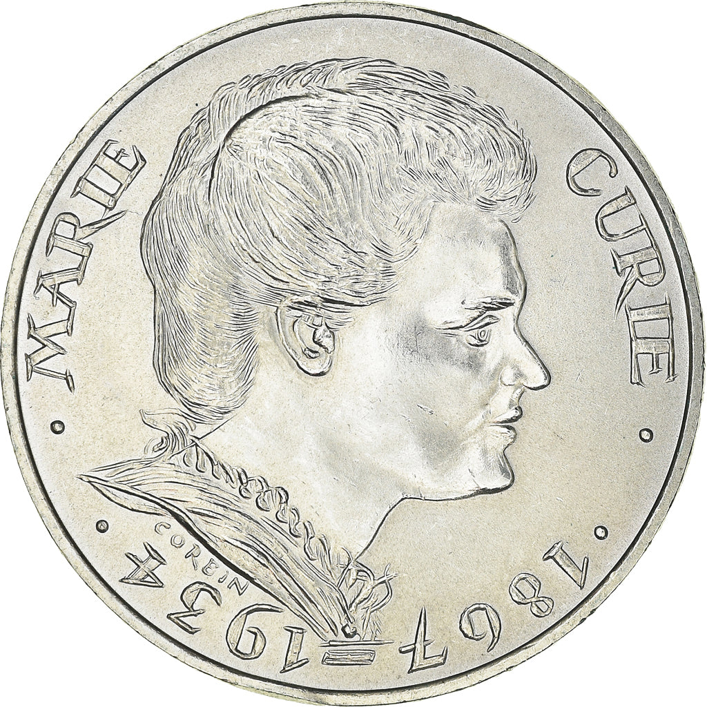 Coin, France, Marie Curie, 100 Francs, 1984, MS(63), Silver, KM:955, Gadoury:899
