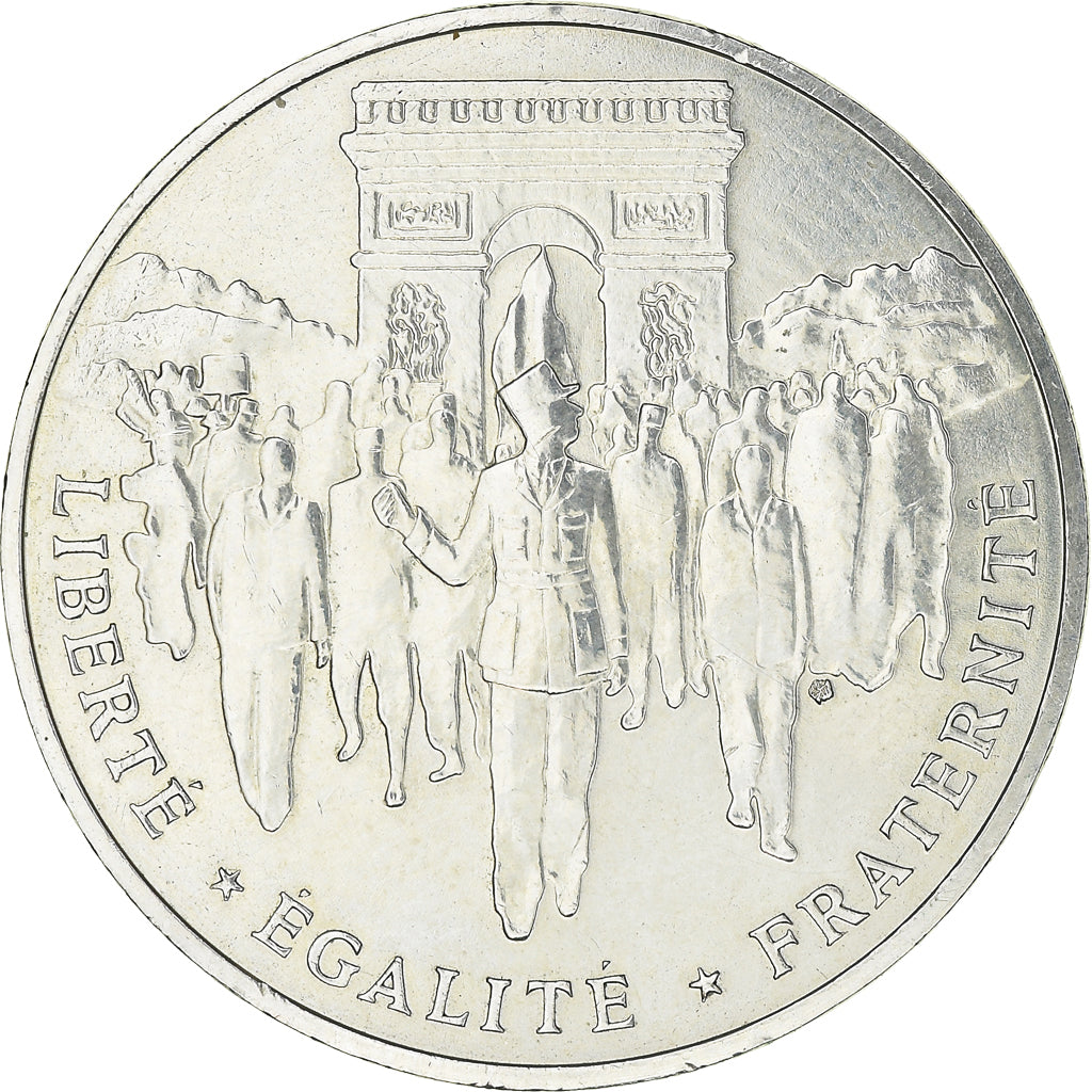 Coin, France, Libération de Paris, 100 Francs, 1994, Paris, MS(63), Silver