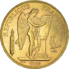Coin, France, 100 Francs, 1908, Paris, Génie, AU(55-58), Gold, KM:858