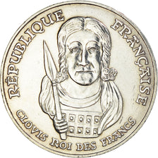 Coin, France, Clovis, 100 Francs, 1996, AU(50-53), Silver, KM:1180, Gadoury:953