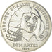 Coin, France, Descartes, 100 Francs, 1991, MS(63), Silver, KM:996, Gadoury:906