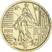France, 10 Euro Cent, 2002, Paris, golden, MS(65-70), Bi-Metallic