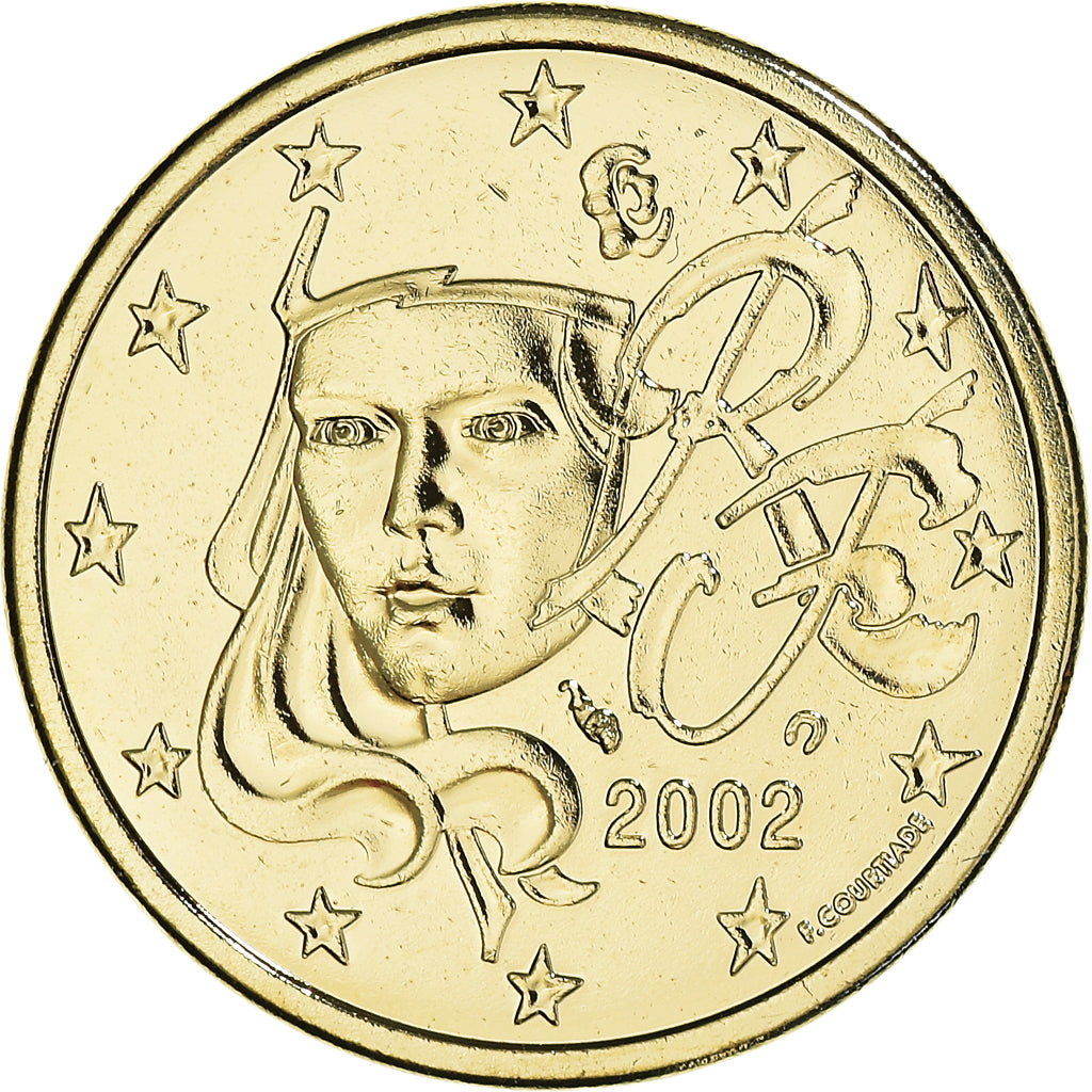 Frankrijk, 5 Euro Cent, 2002, Paris, golden, FDC, Bi-Metallic