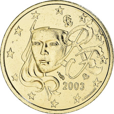 France, 2 Euro Cent, 2003, Paris, golden, MS(65-70), Bi-Metallic