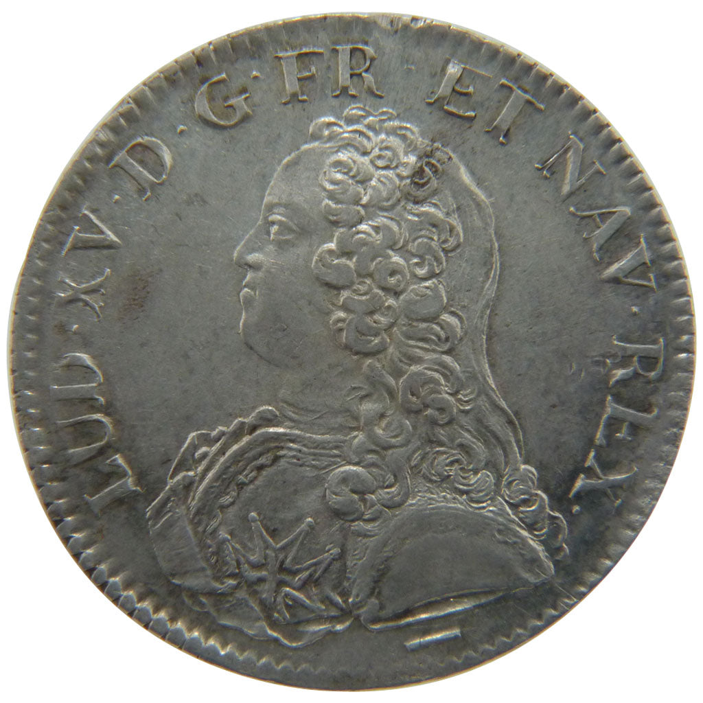 FRANCE, Écu aux branches d'olivier, Ecu, 1728, Lille, AU(55-58), Silver, Gadoury