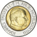 Coin, VATICAN CITY, John Paul II, 500 Lire, 1988, Roma, MS(63), Bi-Metallic