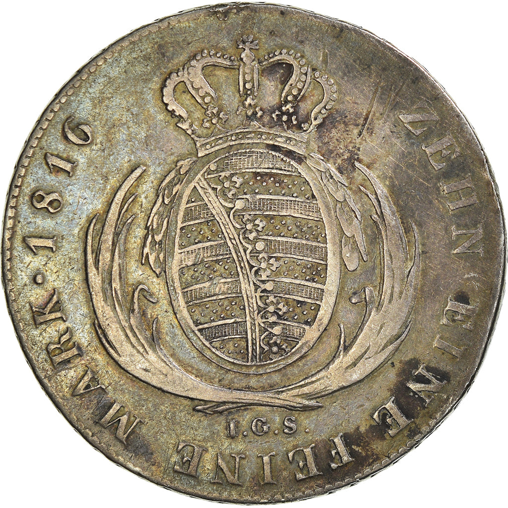 Coin, German States, SAXONY-ALBERTINE, Friedrich August I, Thaler, 1816