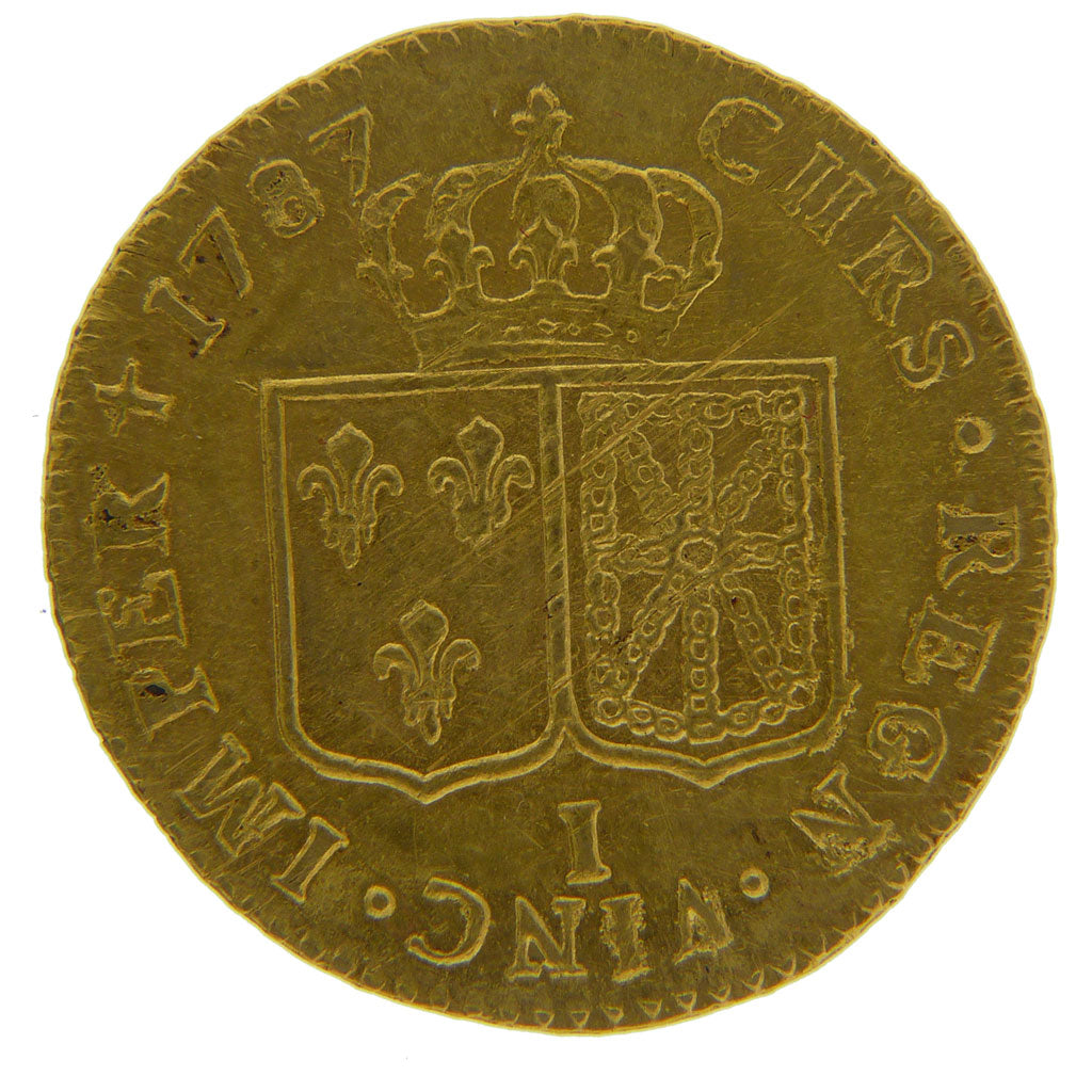 FRANCE, Louis d'or à la tête nue, Louis d'Or, 1787, Limoges, EF(40-45), Gold, Ga