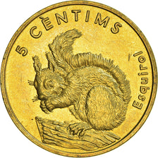 Coin, Andorra, 5 Centims, 2002, MS(63), Brass, KM:180