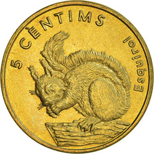 Münze, Andorra, 5 Centims, 2002, UNZ, Messing, KM:180