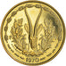 Coin, West African States, 25 Francs, 1970, Paris, ESSAI, MS(63)