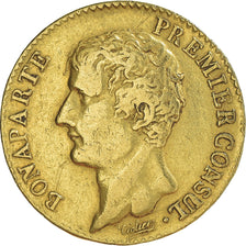 Moeda, França, Napoléon I, 20 Francs, An 12 (1804), Paris, EF(40-45), Dourado