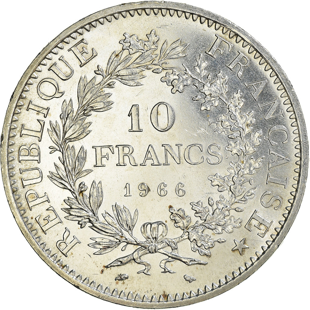 Coin, France, Hercule, 10 Francs, 1966, Paris, MS(60-62), Silver, KM:932