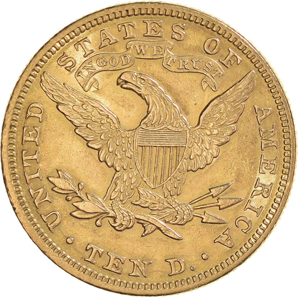 Coin, United States, Coronet Head, $10, Eagle, 1898, U.S. Mint, Philadelphia