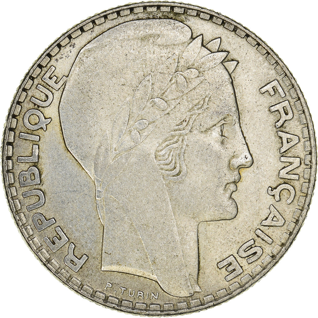 Munten, Frankrijk, Turin, 10 Francs, 1930, Paris, ZF+, Zilver, KM:878