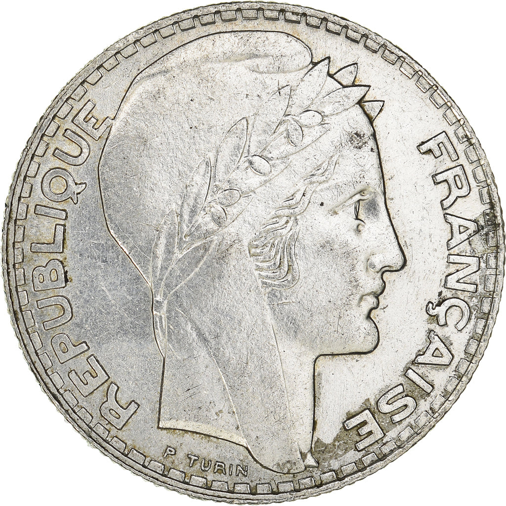 Moneta, Francia, Turin, 10 Francs, 1933, Paris, BB, Argento, KM:878, Gadoury:801