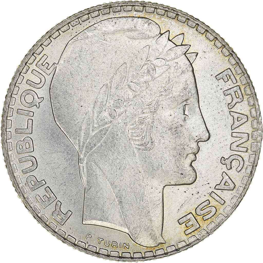Moneta, Francja, Turin, 10 Francs, 1934, Paris, AU(55-58), Srebro, KM:878