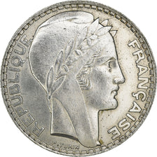 Coin, France, Turin, 20 Francs, 1933, Paris, Rameaux longs, EF(40-45), Silver
