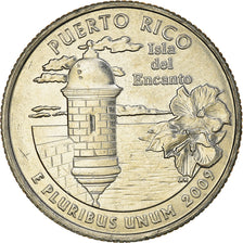Coin, United States, Quarter, 2009, U.S. Mint, Denver, Puerto Rico, MS(64)