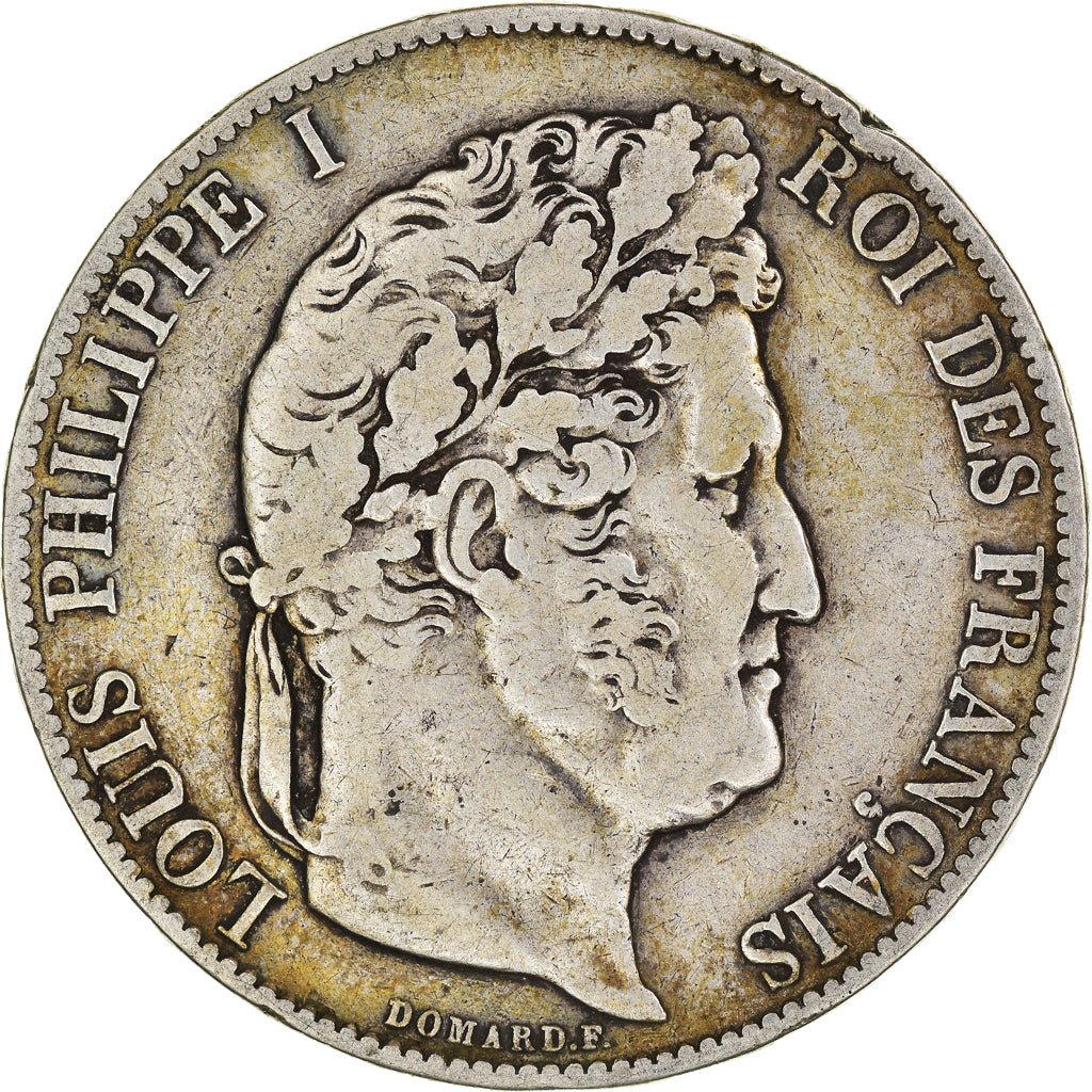 Coin, France, Louis-Philippe, 5 Francs, 1847, Paris, VF(20-25), Silver