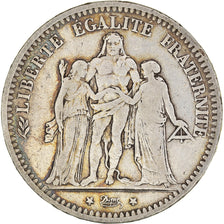 Coin, France, Hercule, 5 Francs, 1873, Bordeaux, VF(20-25), Silver, KM:820.2