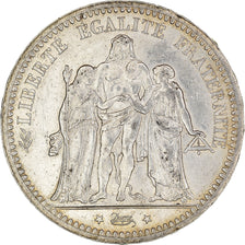 Moneta, Francia, Hercule, 5 Francs, 1873, Paris, BB, Argento, KM:820.1