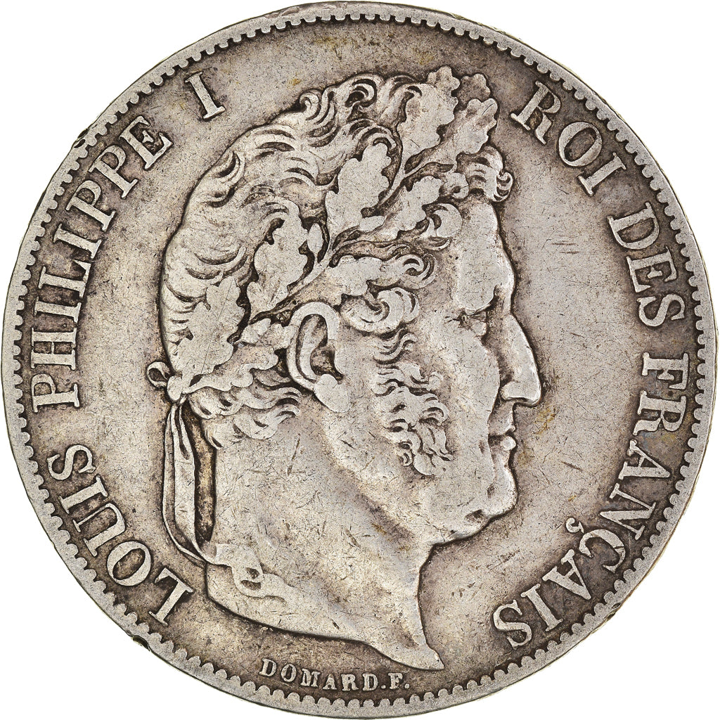Coin, France, Louis-Philippe, 5 Francs, 1847, Paris, VF(30-35), Silver