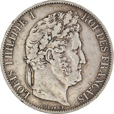 Coin, France, Louis-Philippe, 5 Francs, 1847, Paris, VF(30-35), Silver