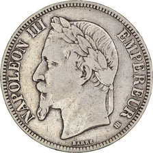Munten, Frankrijk, Napoléon III, 5 Francs, 1869, Strasbourg, FR, Zilver