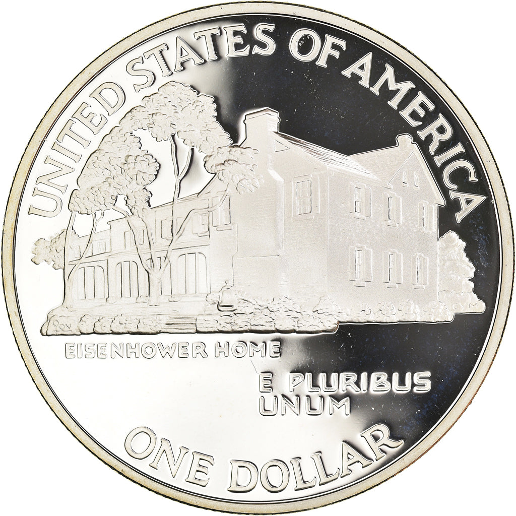 Moneda, Estados Unidos, Dollar, 1990, U.S. Mint, Philadelphia, Eisenhower