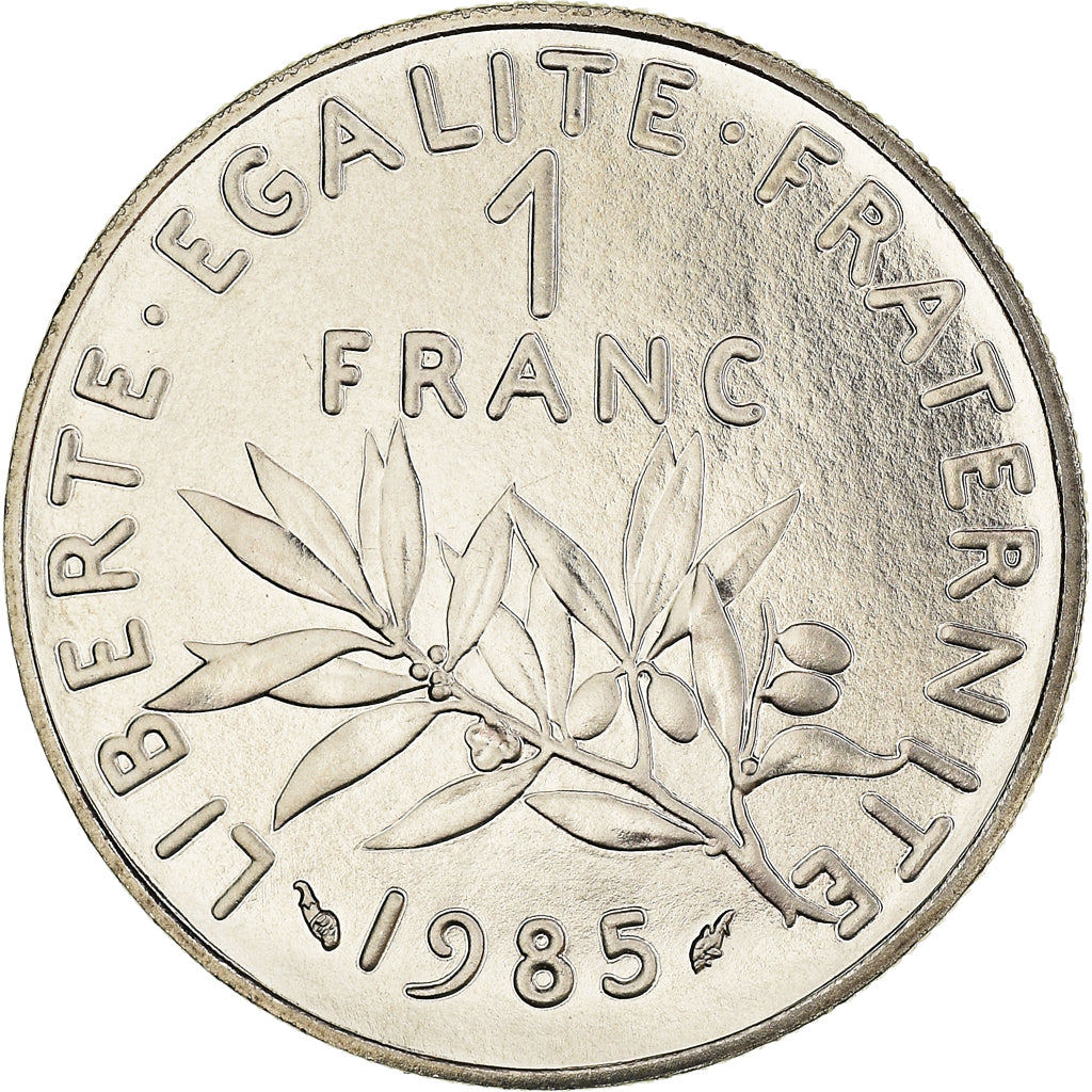 Coin, France, Semeuse, Franc, 1985, Paris, MS(65-70), Nickel, KM:925.1