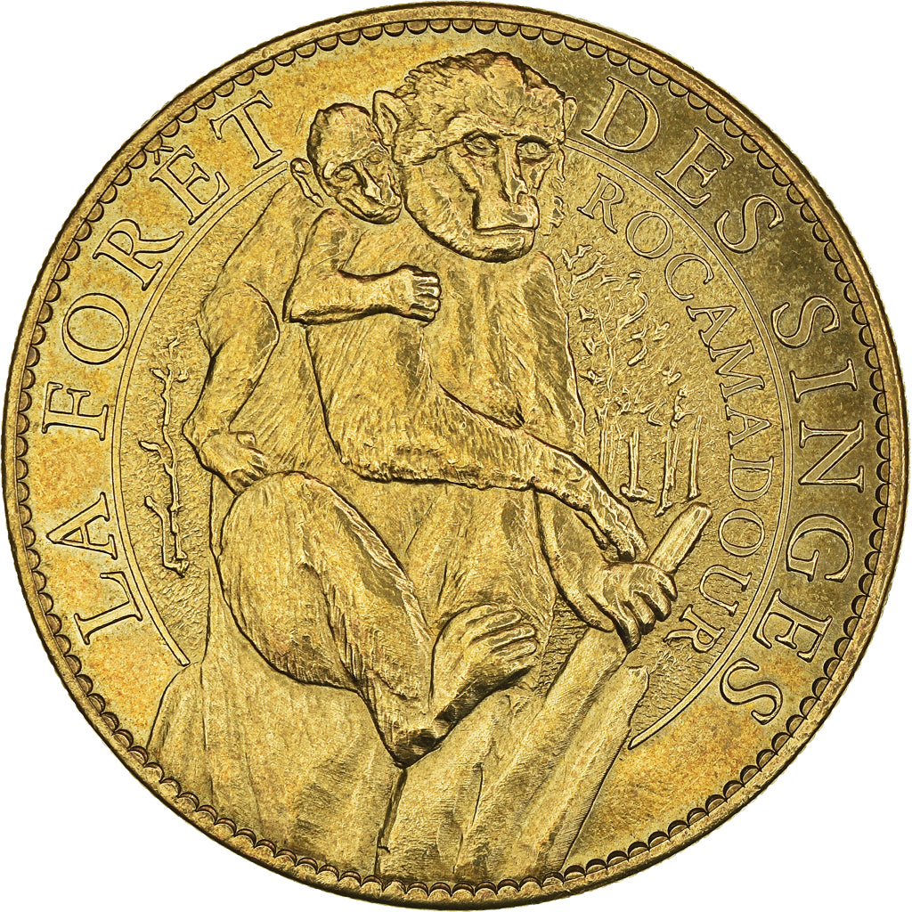 France, Token, Touristic token, Rocamadour -  La forêt des singes, 2011, Arthus
