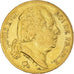Moeda, França, Louis XVIII, 20 Francs, 1819, Paris, VF(30-35), Dourado