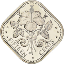 Coin, Bahamas, Elizabeth II, 15 Cents, 1976, Franklin Mint, U.S.A., Proof