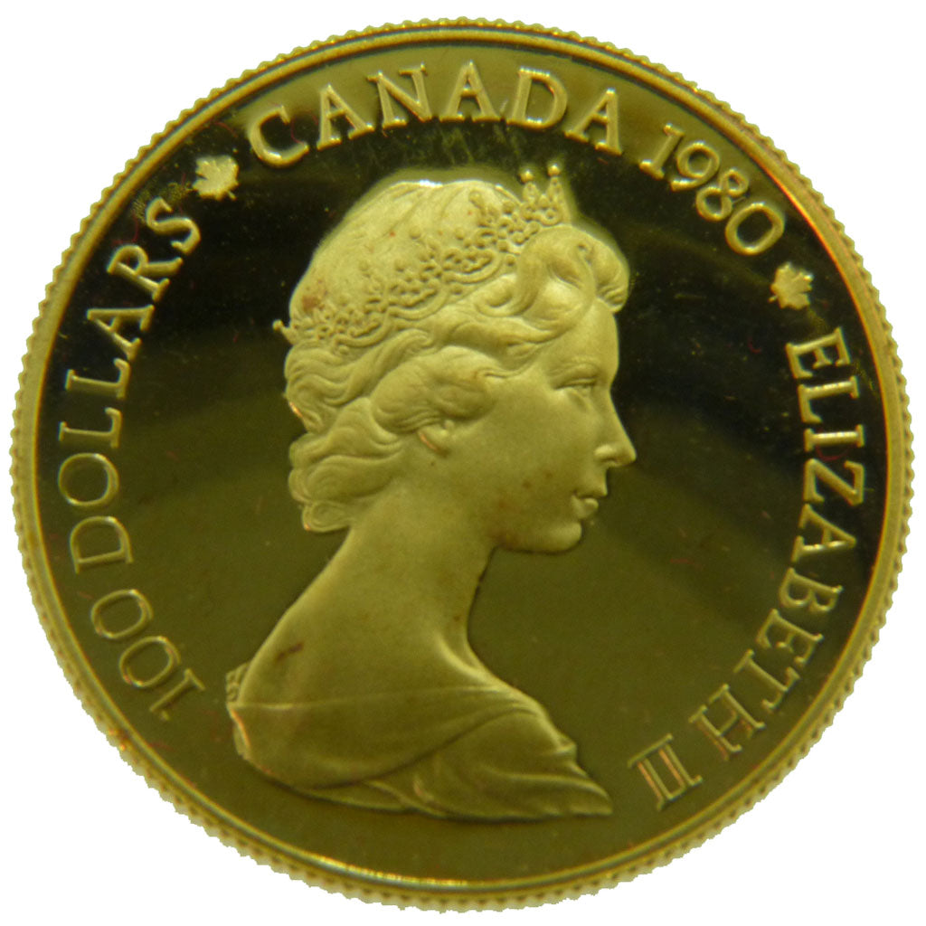 Canada, 100 Dollars, 1980, Royal Canadian Mint, KM #129, MS(65-70), Gold, 16.90