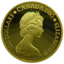 Canada, 100 Dollars, 1980, Royal Canadian Mint, KM #129, MS(65-70), Gold, 16.90