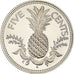 Monnaie, Bahamas, Elizabeth II, 5 Cents, 1976, Franklin Mint, U.S.A., Proof