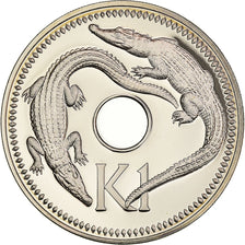 Coin, Papua New Guinea, Kina, 1976, Franklin Mint, MS(65-70), Copper-nickel