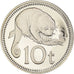 Coin, Papua New Guinea, 10 Toea, 1976, Franklin Mint, Proof, MS(65-70)