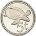Coin, Papua New Guinea, 5 Toea, 1976, Franklin Mint, Proof, MS(65-70)