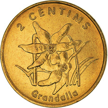 Coin, Andorra, 2 Centims, 2002, MS(60-62), Brass, KM:179