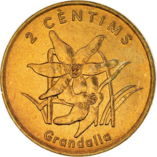 Coin, Andorra, 2 Centims, 2002, AU(50-53), Brass, KM:179